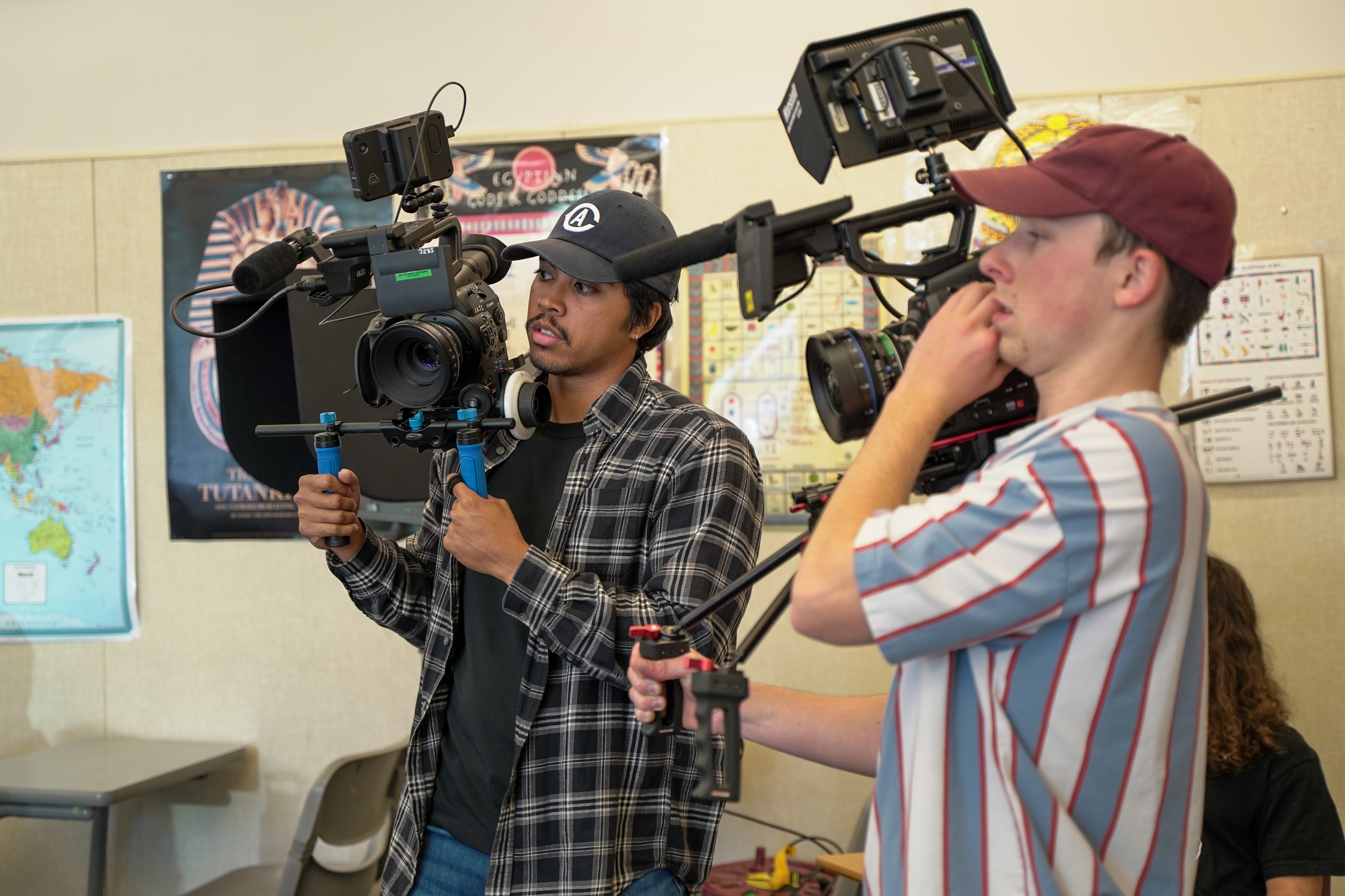 Students on-set