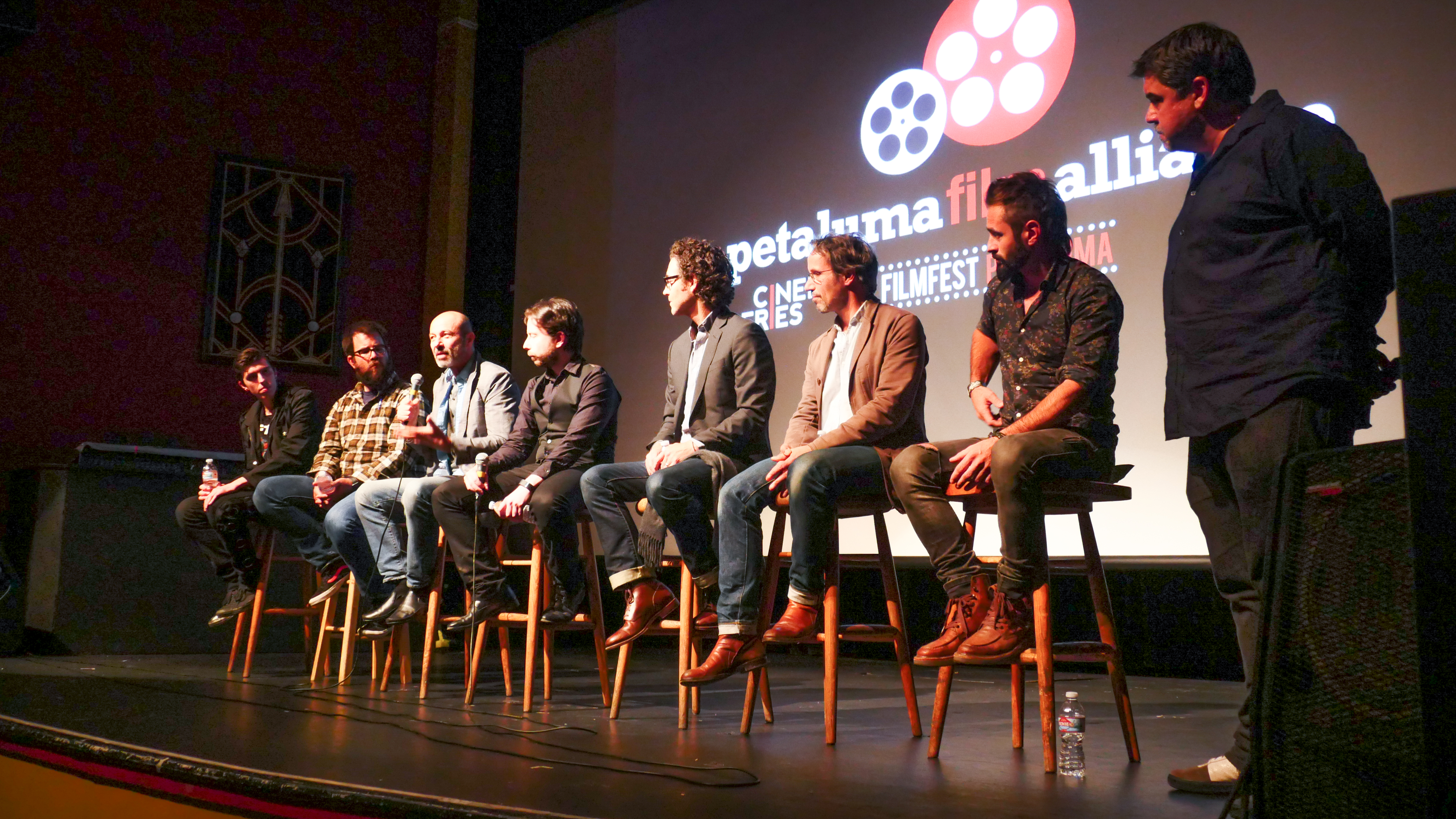 Mike Traina moderating a filmmaker Q&A