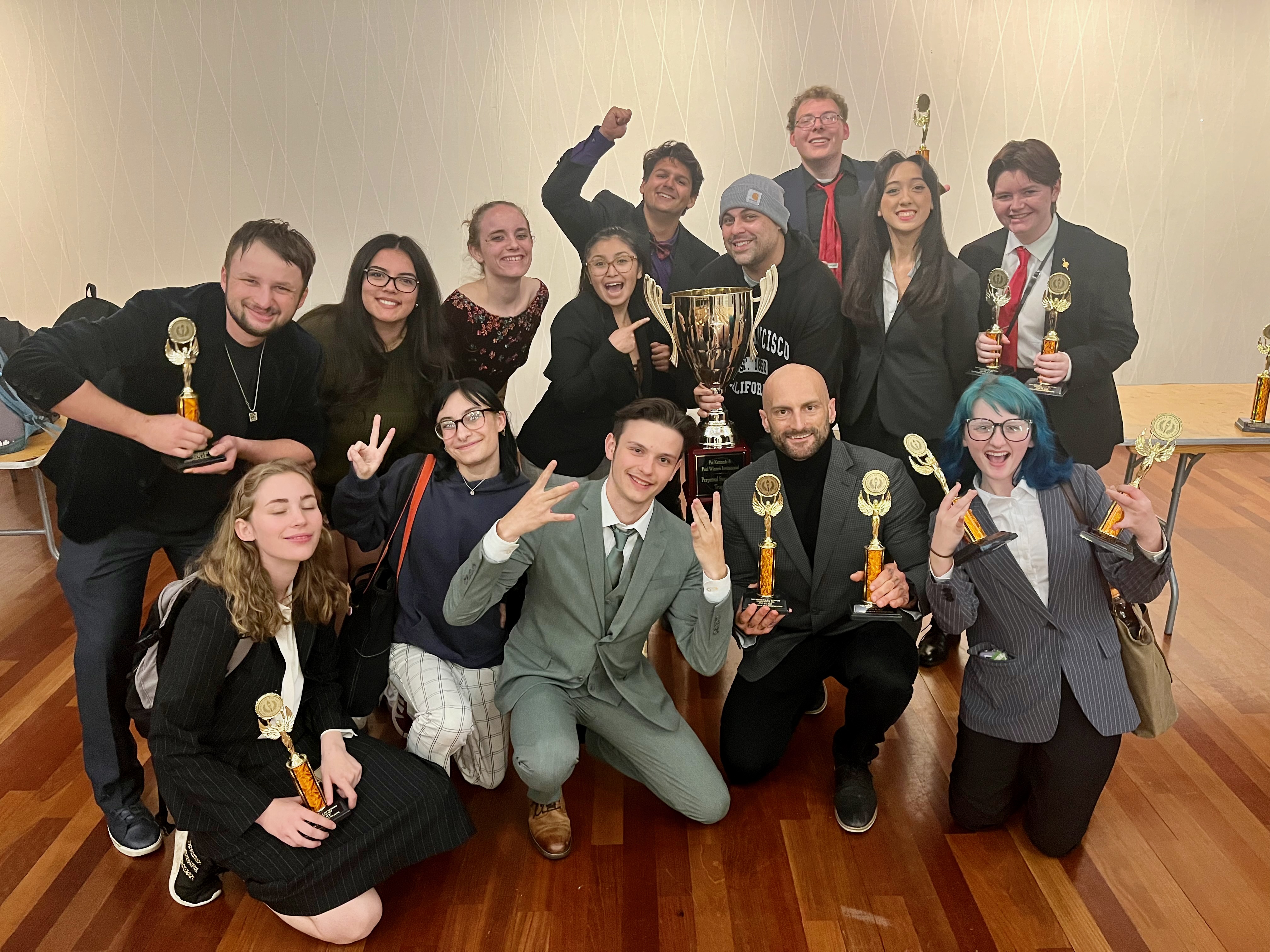 Josh Hamzehee with Forensics Team