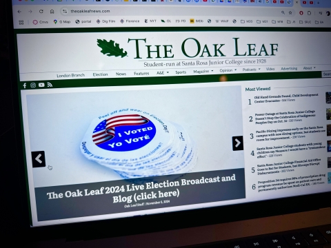 Oak Leaf Election web page